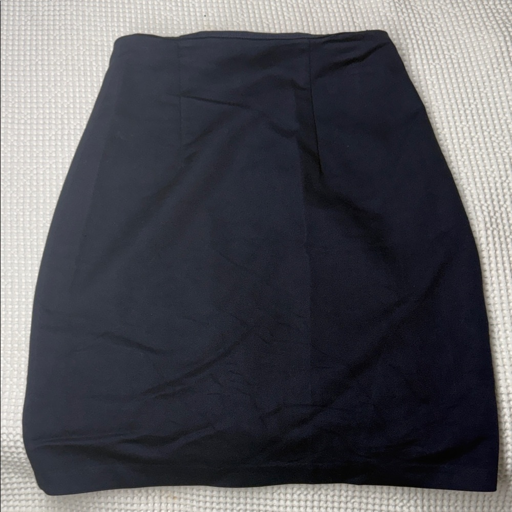 Classic Navy Blue Women's Pencil Skirt - Size 3/4